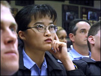 Student listens
