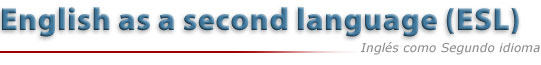 English as a second language