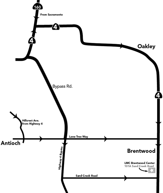 Map of Brentwood