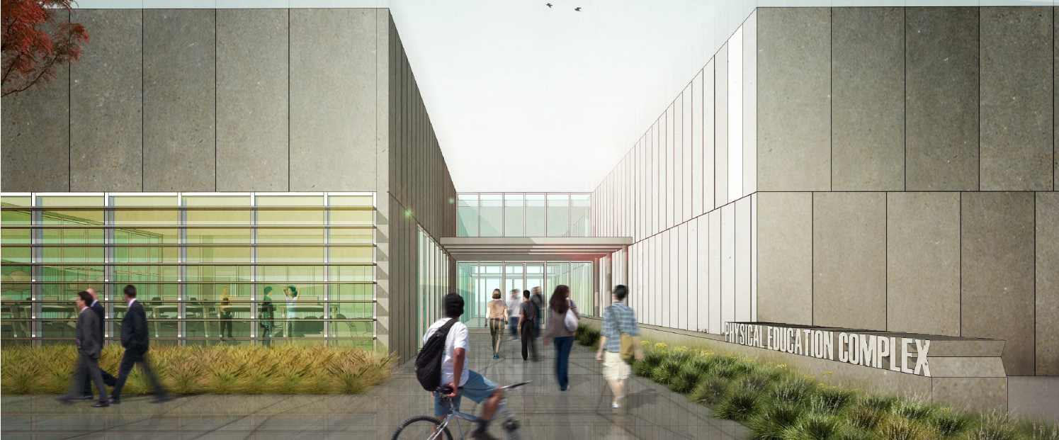 rendering of the Physical Education Complex
