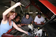 Picture of auto students