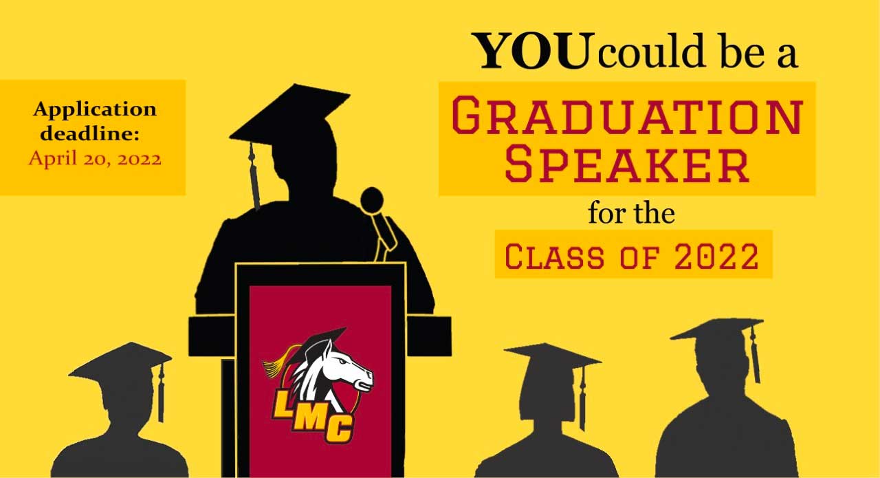 You could be the next graduation speaker