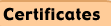 certificates tab