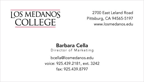 image of business card