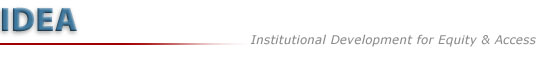 IDEA Institutional Development for Equity & Access