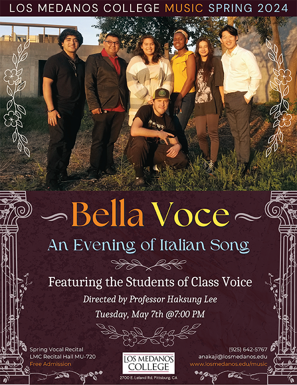Spring 2024 Vocal Recital Poster