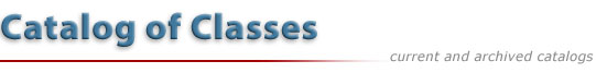 Schedules and college catalogs heading