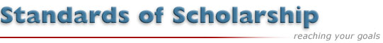 Standards of Scholarship