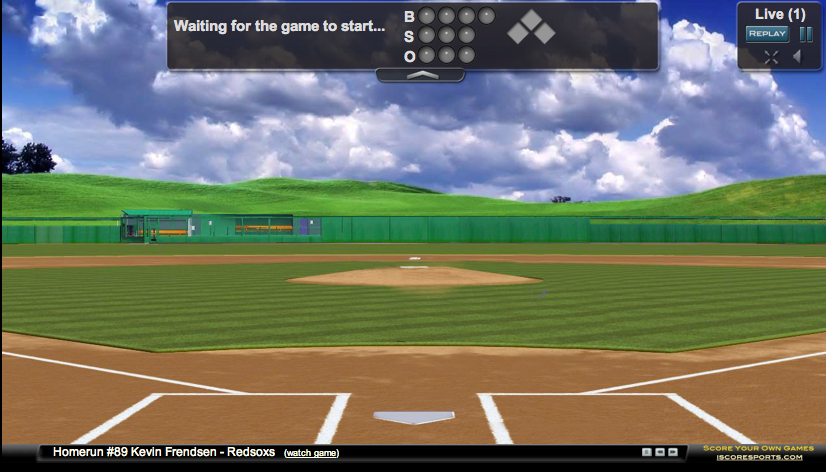 Click to log on to live game view