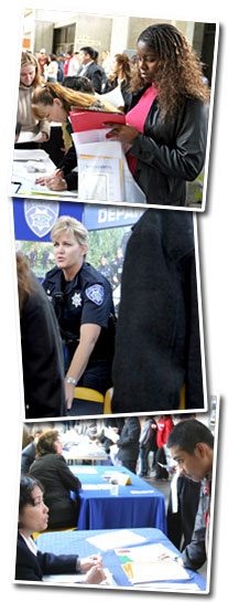Pictures of the job fair