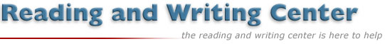 LMC Reading and Writing Center Header