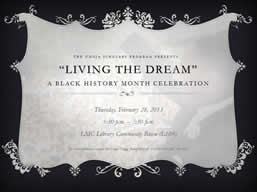 Black History Month flyer