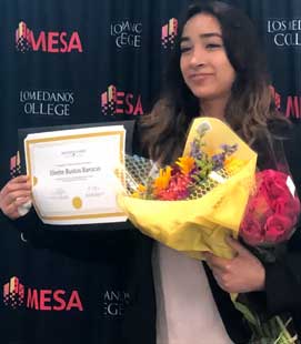 Eliette Bustos Barocio - She is the fourth LMC student and second in her family to win the award
