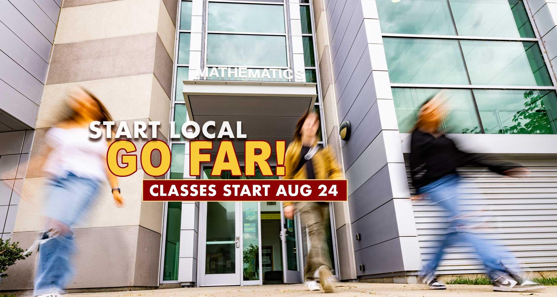 Classes start August 24