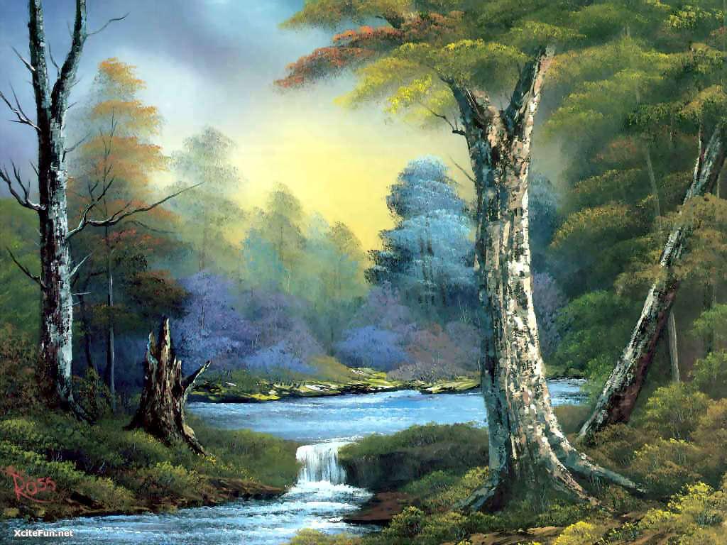 Bob Ross Painting