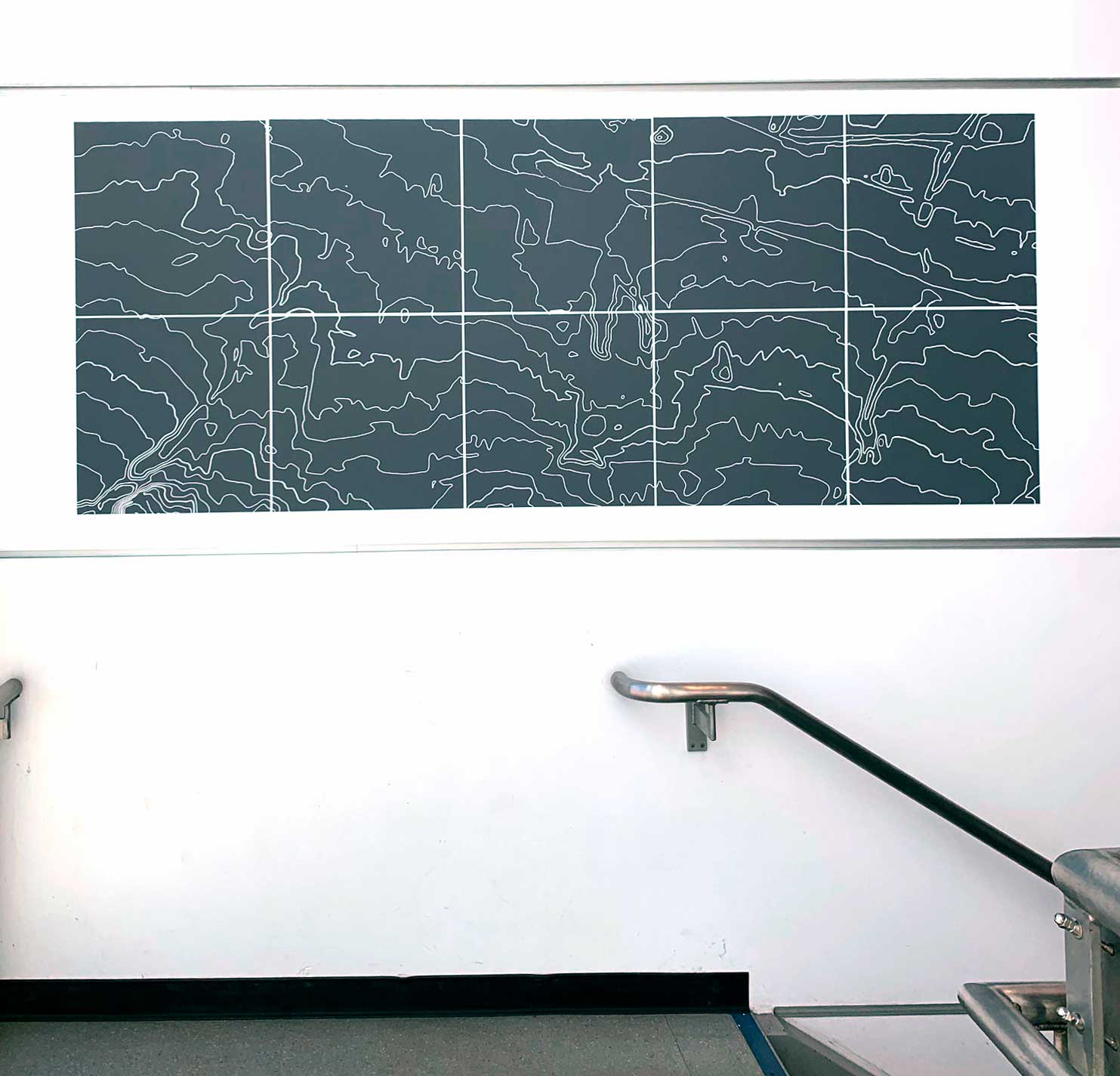 Photo of the map in the math building