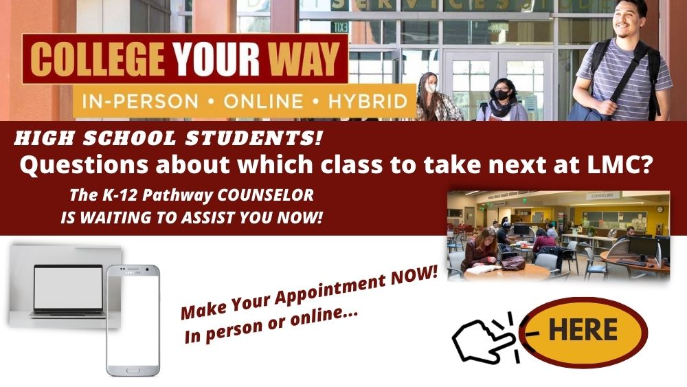 Link to make an appt with the K-12 Pathway Counselor