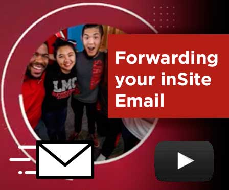 Launch video to learn how to forward insite email