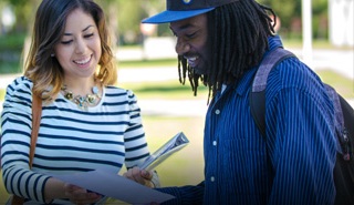 Students talking