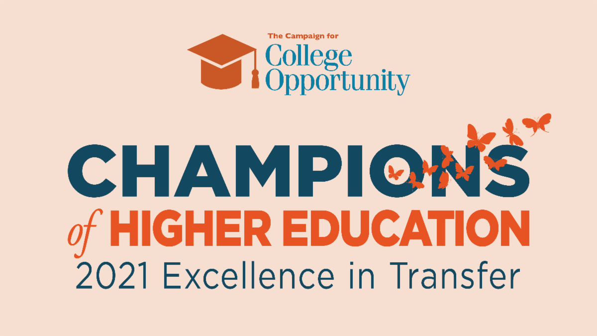 Champions of Higher Education graphic