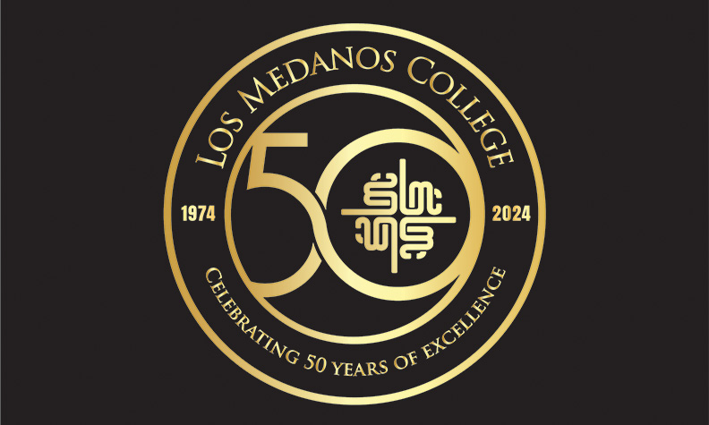 Los Medanos Colllege 50th Anniversary logo
