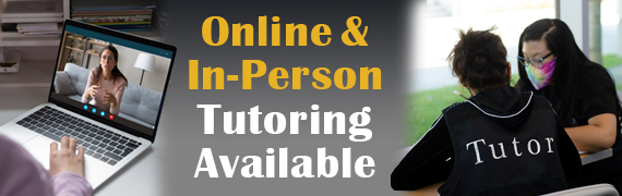 Online and in-person tutoring available
