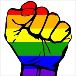 LGBTQ power symbol