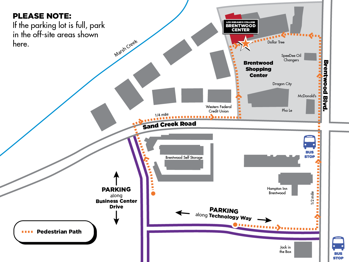 Brentwood Center map