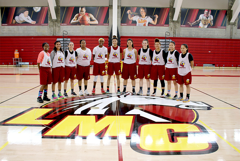 LMC Mustang Women's Basketball team 2016