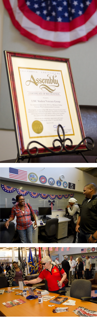 Images of the veterans center