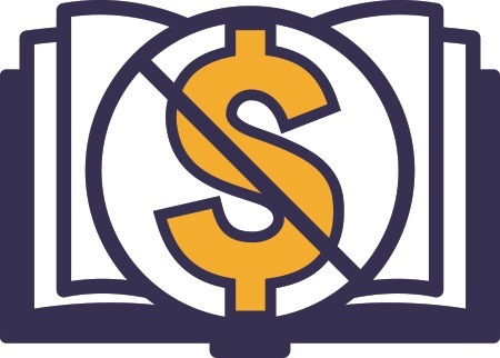 Zero Textbook Cost Icon