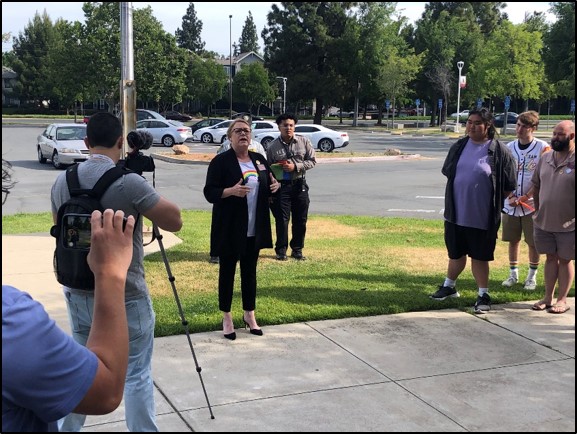 President Ralston 2023 LMC Pride Month Flag-Raising Ceremony