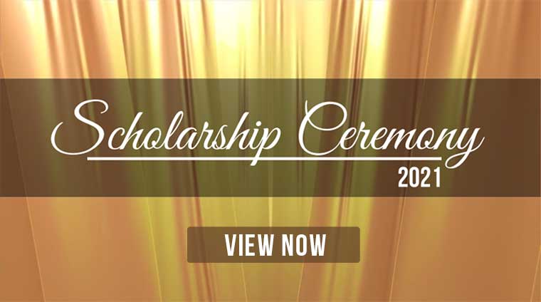 View our 2021 virtual scholarship ceremony