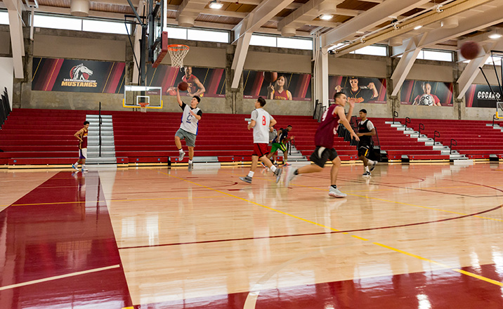 Indoor shot of the new GYM