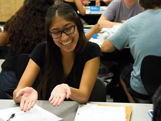 Students are all smiles with new lab